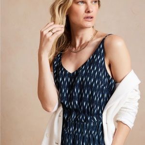 Banana Republic Factory Silky Classic Camisole Preppy Navy Blue